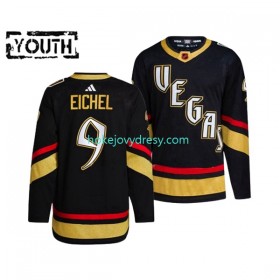 Dětské Hokejový Dres Vegas Golden Knights JACK EICHEL 9 Adidas 2022-2023 Reverse Retro Černá Authentic
